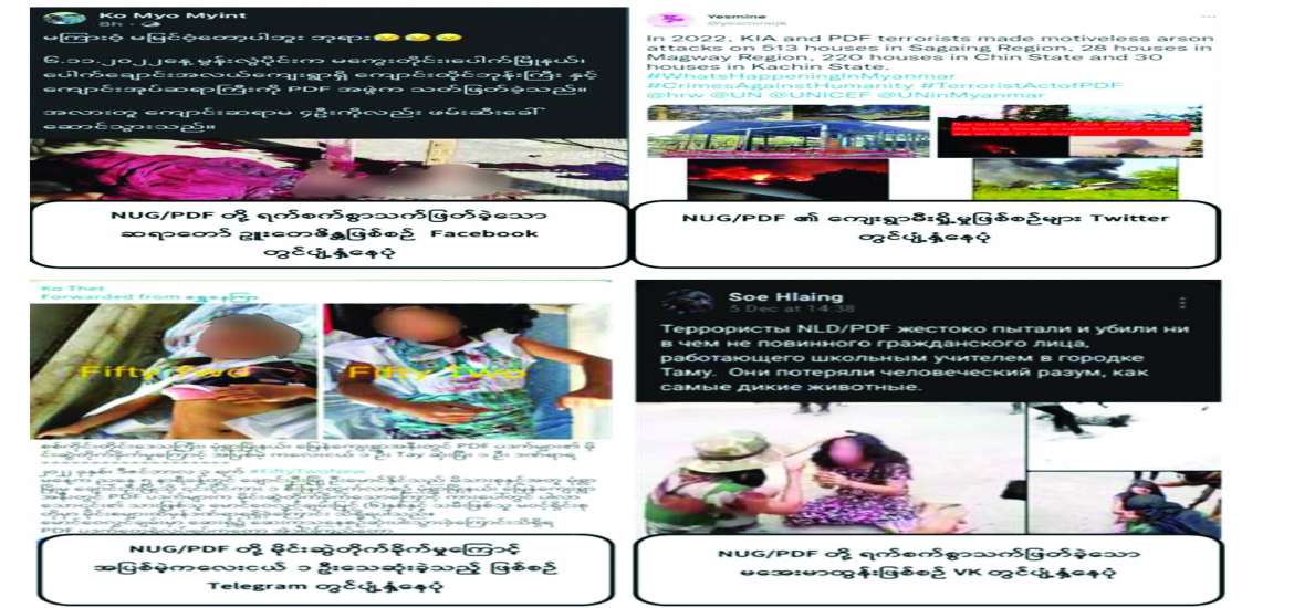NUG/PDF အဖွဲ့တို့၏ ရက်စက်ယုတ်မာသော တမူးအကြမ်းဖက်မှုဖြစ်စဉ်